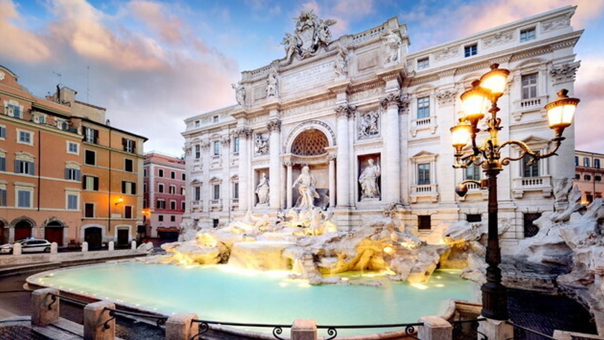 Fontana di Trevi a Roma