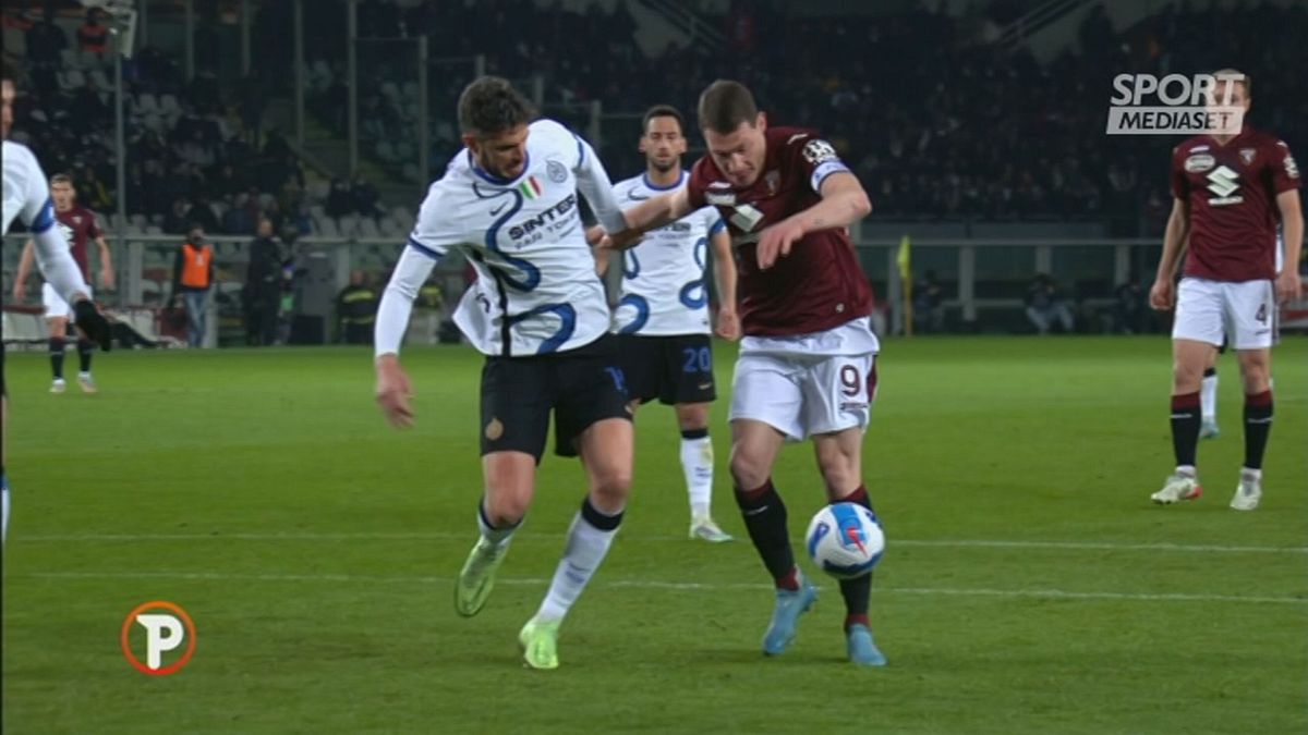 Torino-Inter, la moviola: era rigore su Belotti