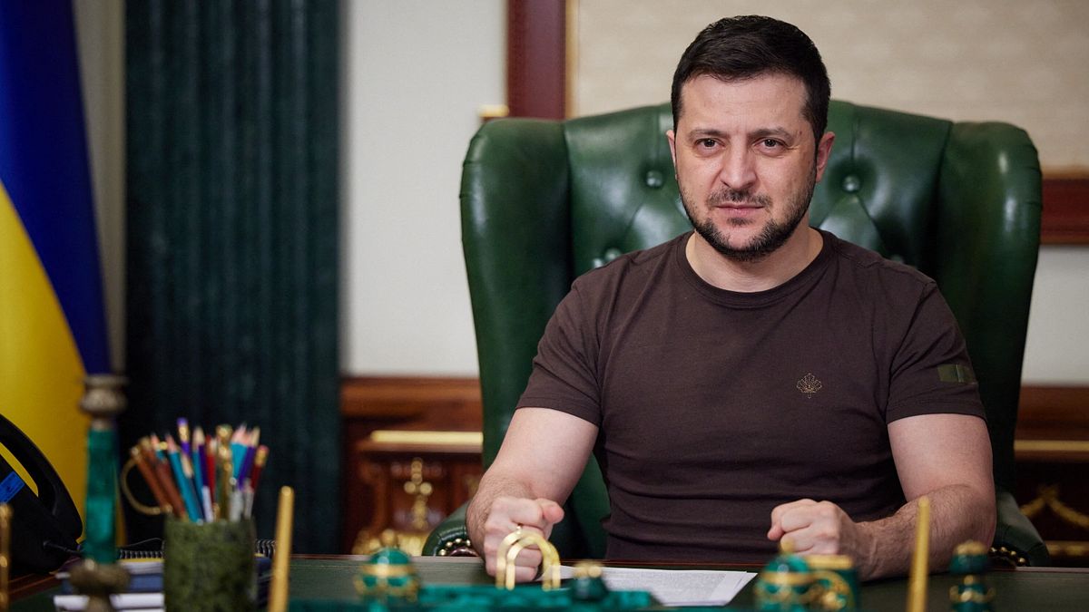 Guerra in Ucraina, il presidente ucraino Volodymyr Zelensky 