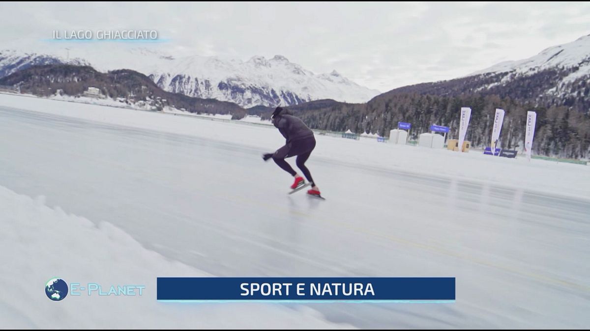 Sport e natura: a Saint Moritz il lago ghiacciato ospita moltissimi sportivi