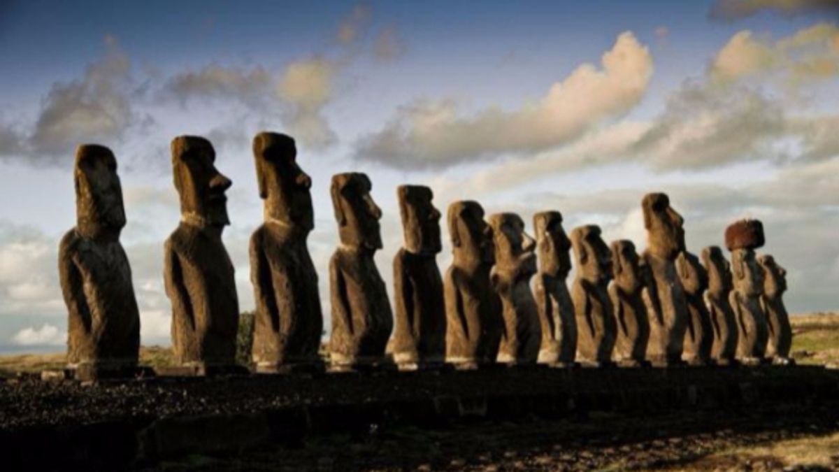 
      I celebri e misteriosi Moai dell'isola di Pasqua
   