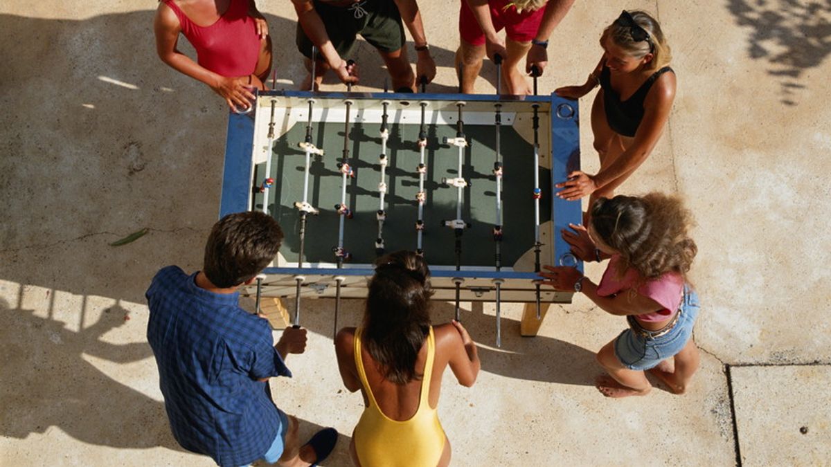 Group playing table game