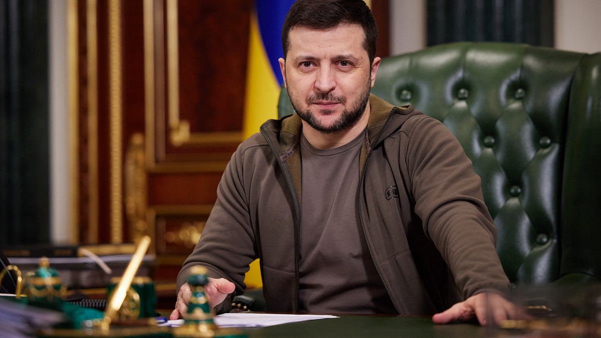 Guerra in Ucraina, il presidente ucraino Volodymyr Zelensky 