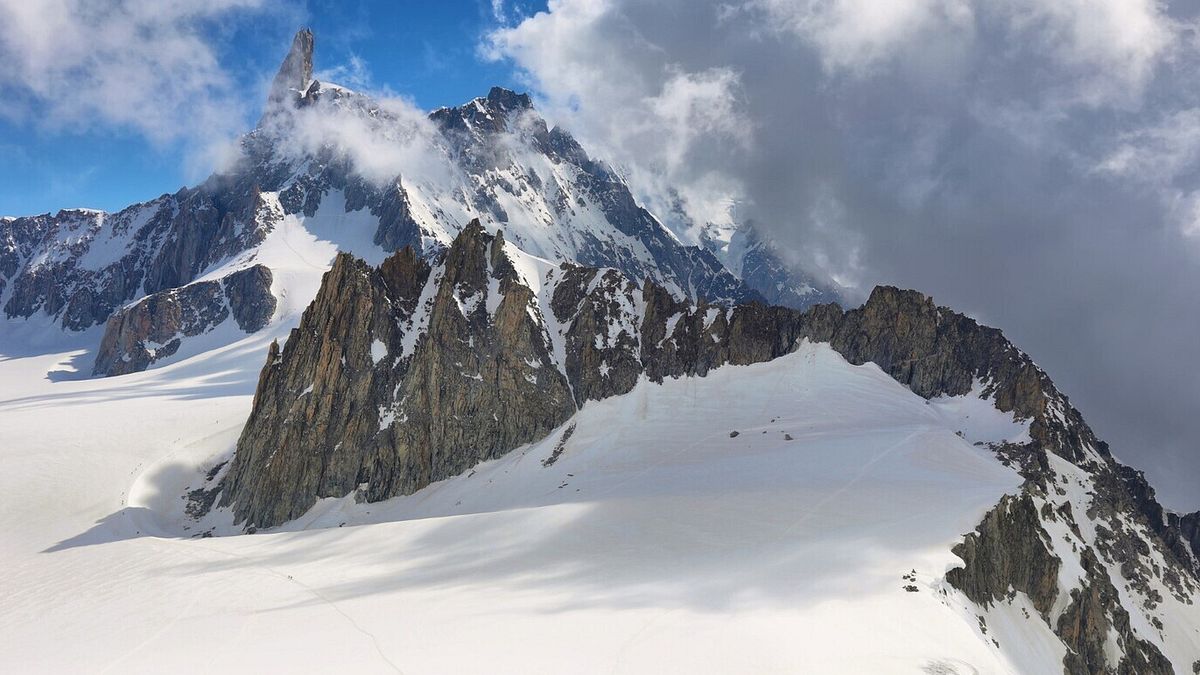 Il ghiacciaio del Monte Bianco