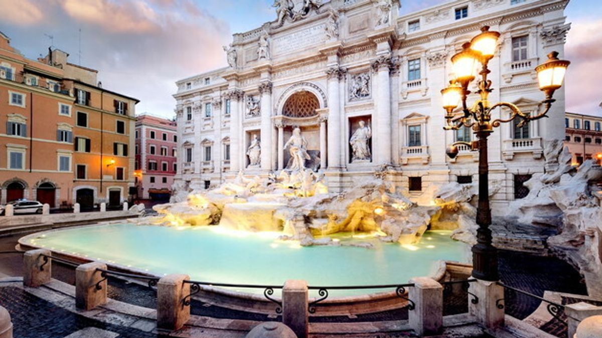 Fontana di Trevi a Roma