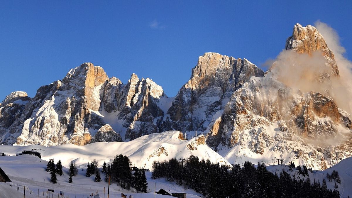 Le Pale di San Martino, gioiello delle Dolomiti: San Martino di Castrozza ha un attrezzato parco giochi sulla neve all'Alpe Tognola