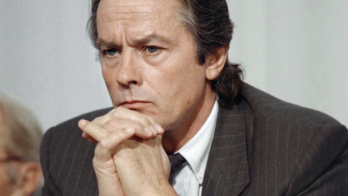 Alain Delon alla fine degli anni Ottanta