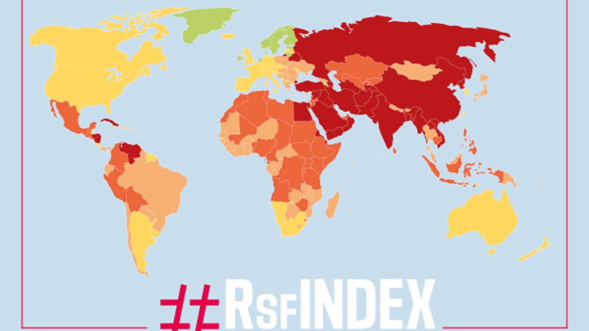 Mappa 2022 libertà di stampa