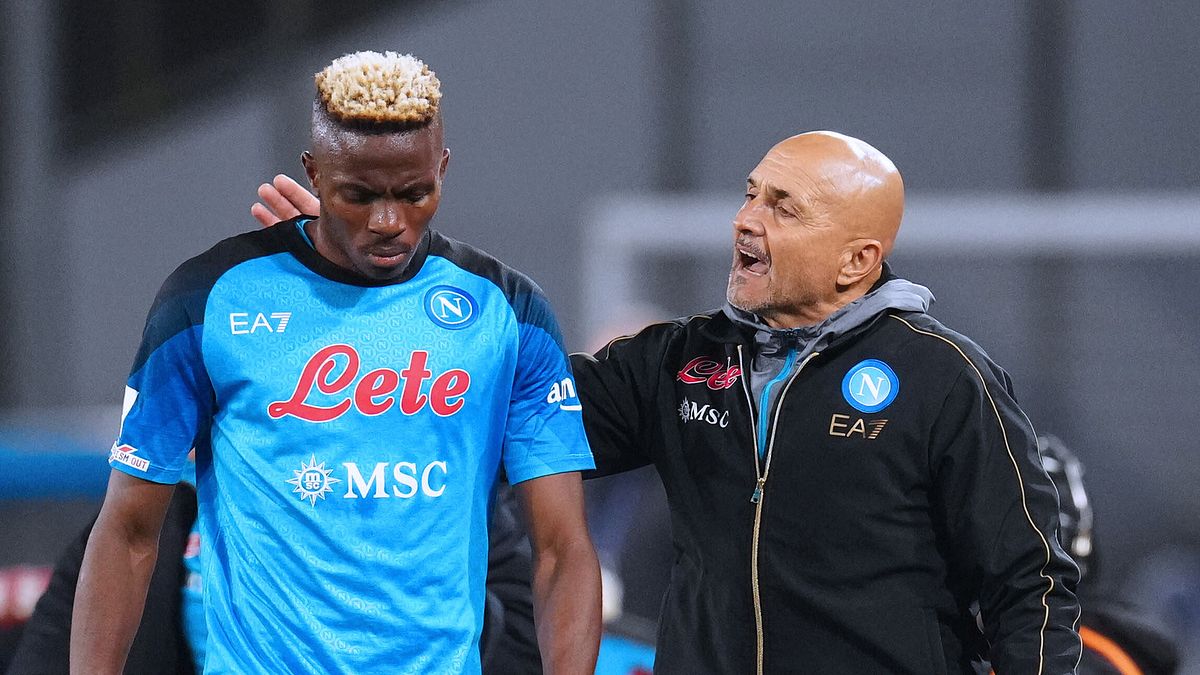 Luciano Spalletti e Osimhen ai tempi del Napoli