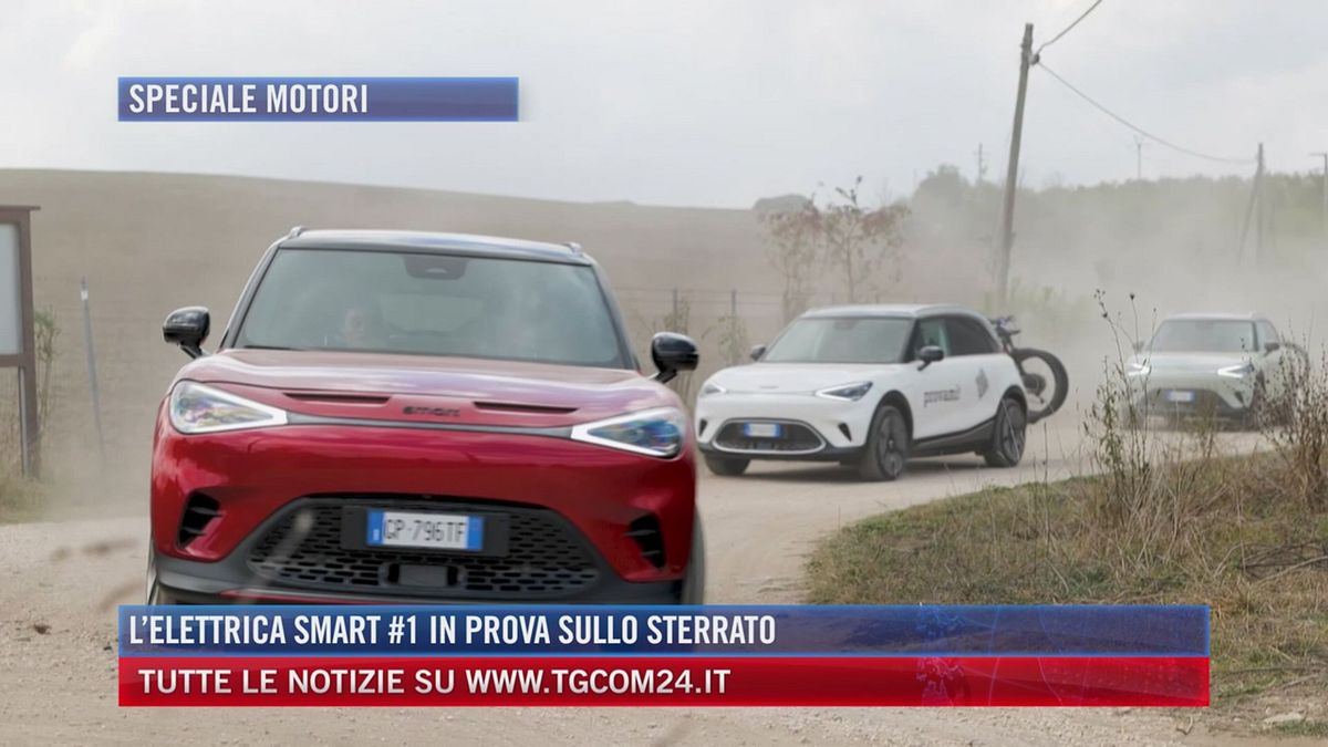 L'elettrica Smart #1 in prova sullo sterrato