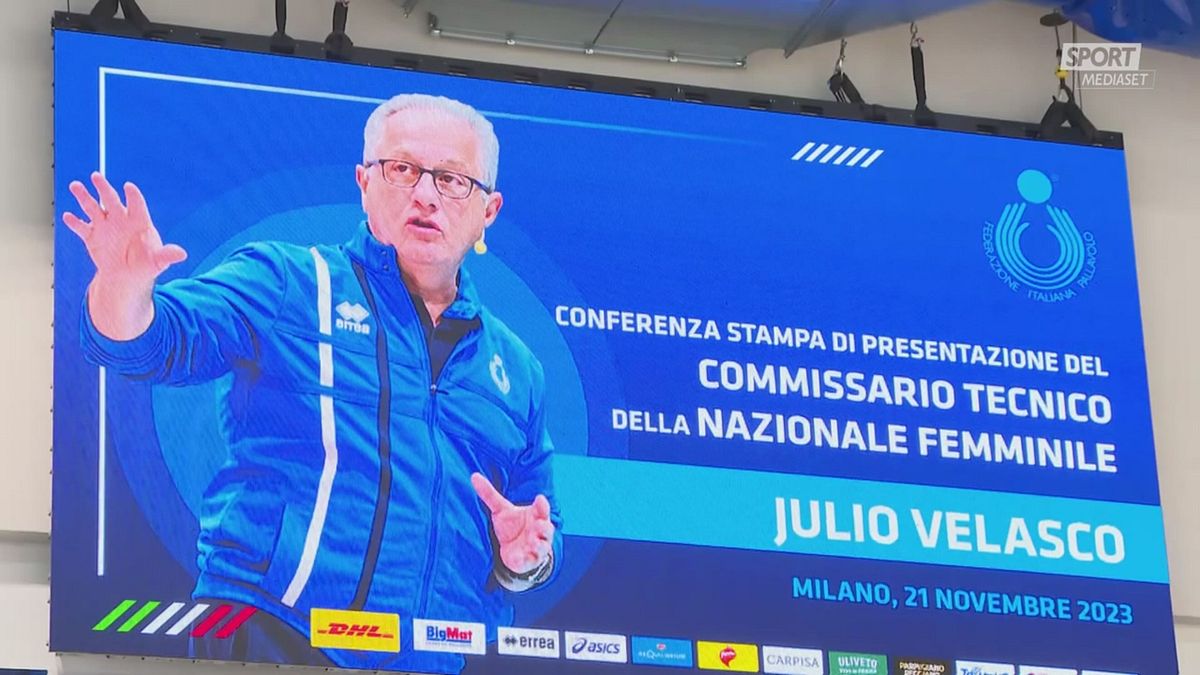 Velasco nuovo ct dell'Italia femminile: la presentazione