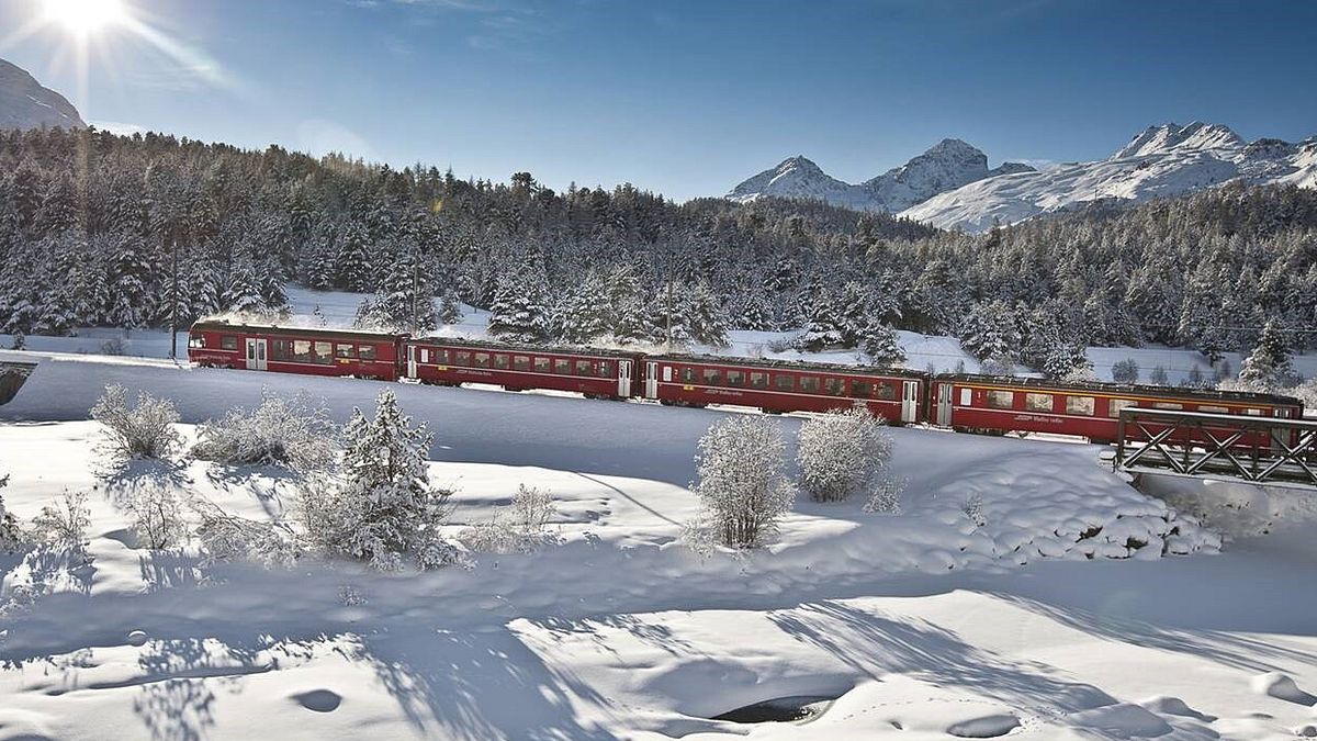 Il trenino rosso del Bernina