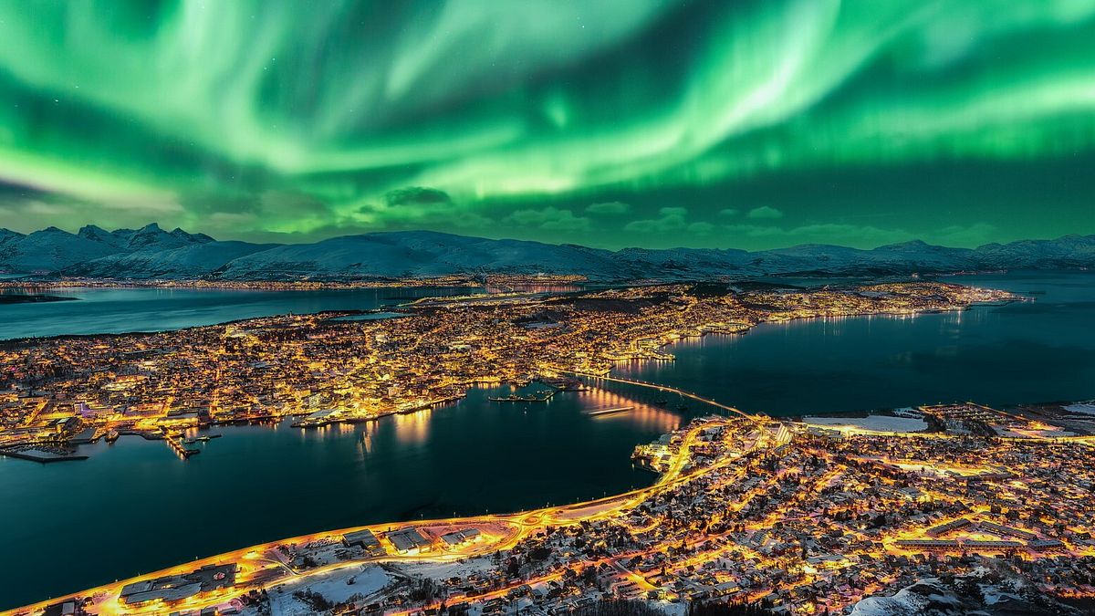 Gennaio in Norvegia, Aurora boreale a Tromsø