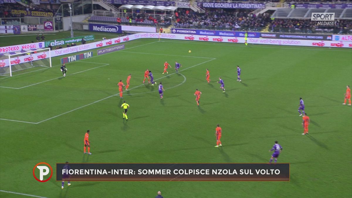 CLIP 3 Rigore di Fiorentina-Inter: la moviola di Cesari e l'attacco di Biasin ai "complottisti"