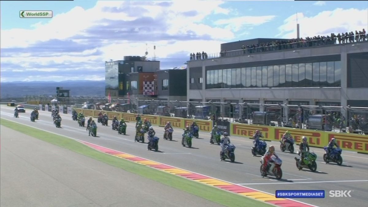 SBK, Supersport - circuito d'Aragona, Spagna