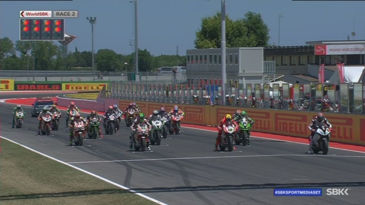 SBK Misano, Gara 2 integrale