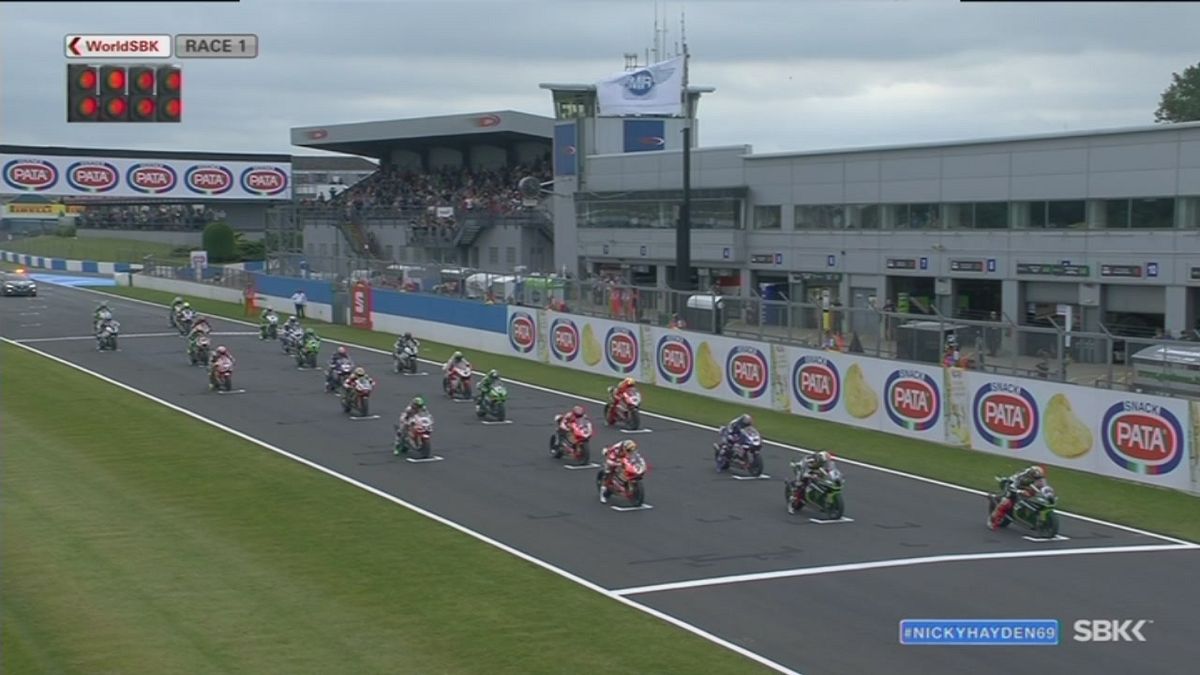 Sbk gara 1, Donington Park