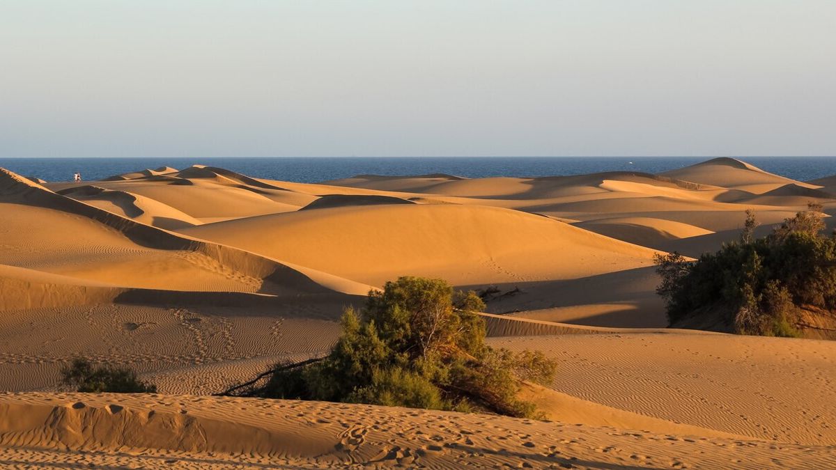 Dunas de Maspalomas sull'isola di a Gran Canaria, Spagna 