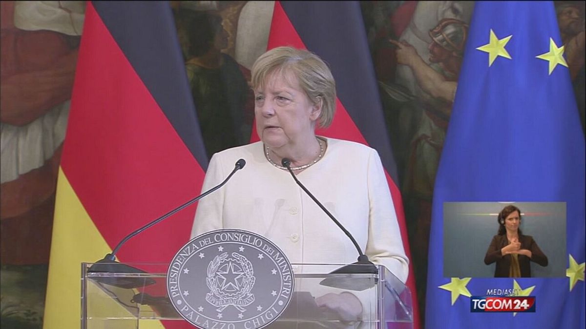 Recovery, Merkel: "Ottimo piano Draghi, sicuri soldi saranno spesi bene"