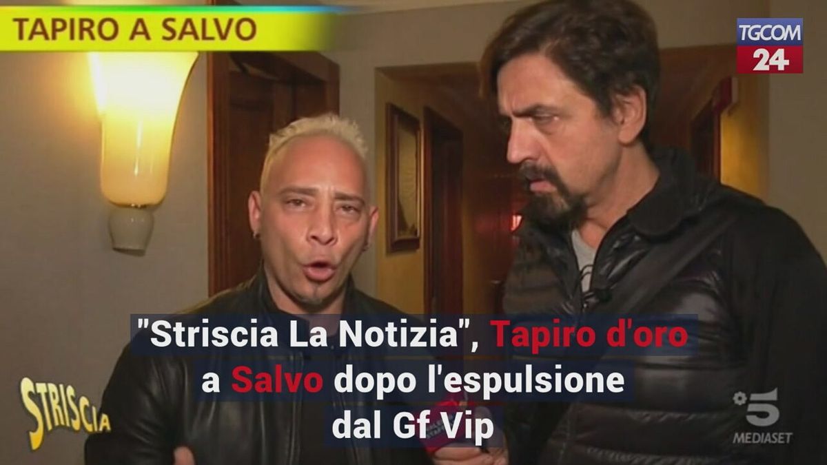 "Striscia La Notizia", Tapiro d'oro a Salvo dopo l'espulsione dal Gf Vip