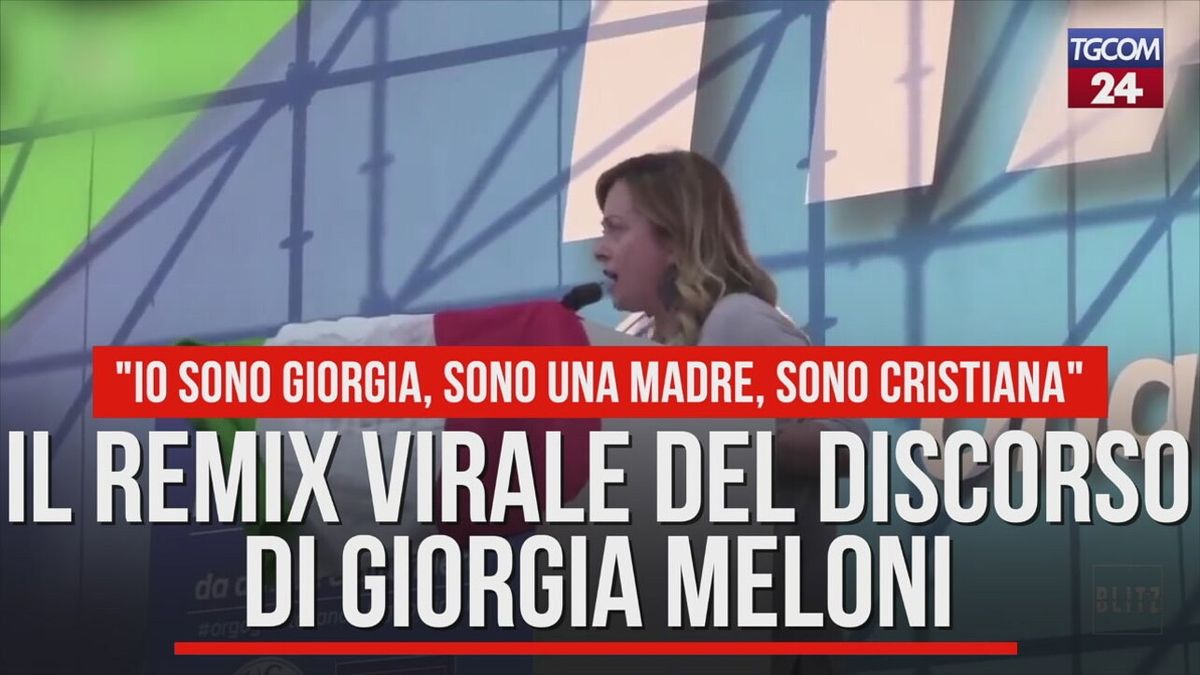 Il remix virale del discorso di Giorgia Meloni