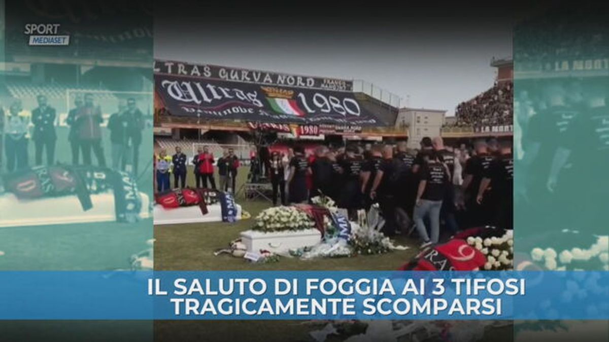 Foggia: l'omaggio ai 3 tifosi tragicamente scomparsi