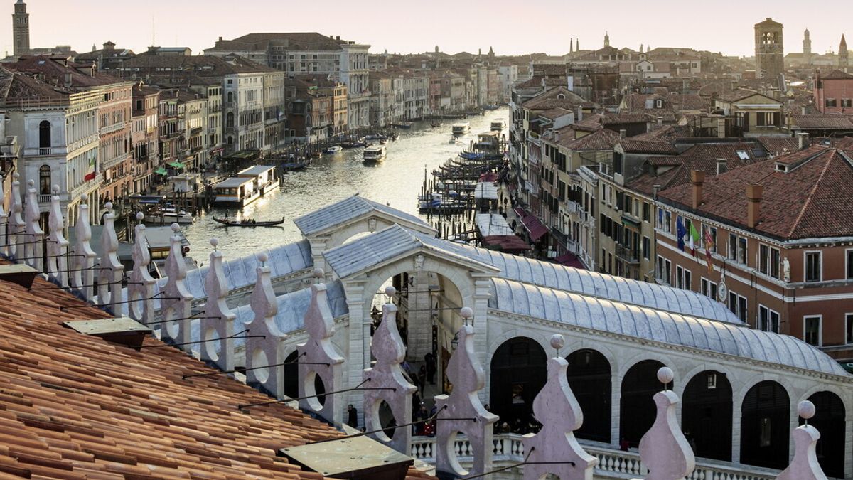 Il Ponte di Rialto visto dal Belvedere del Fondaco dei Tedeschi