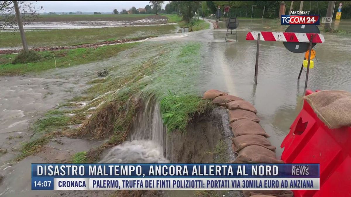 Breaking News delle 14.00 | Disastro maltempo, ancora allerta al nord