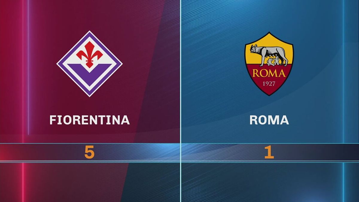 Fiorentina-Roma 5-1: gli highlights