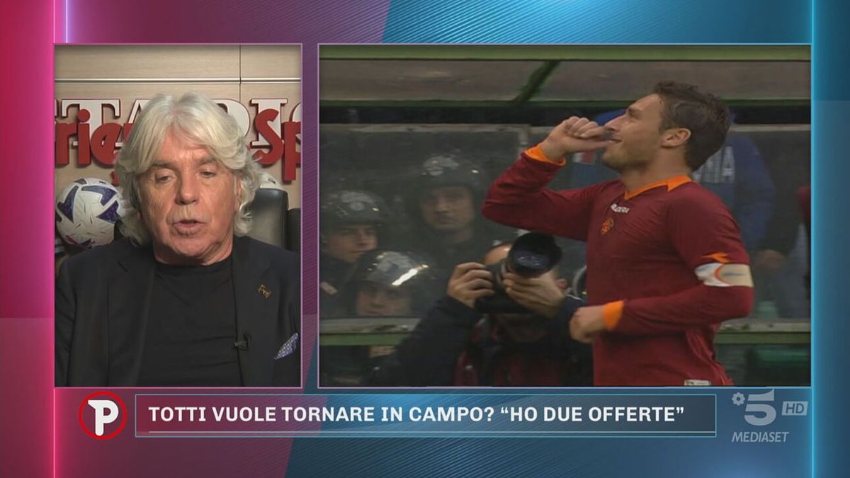 Totti torna a giocare? Zazzaroni: "Vi spiego tutto"