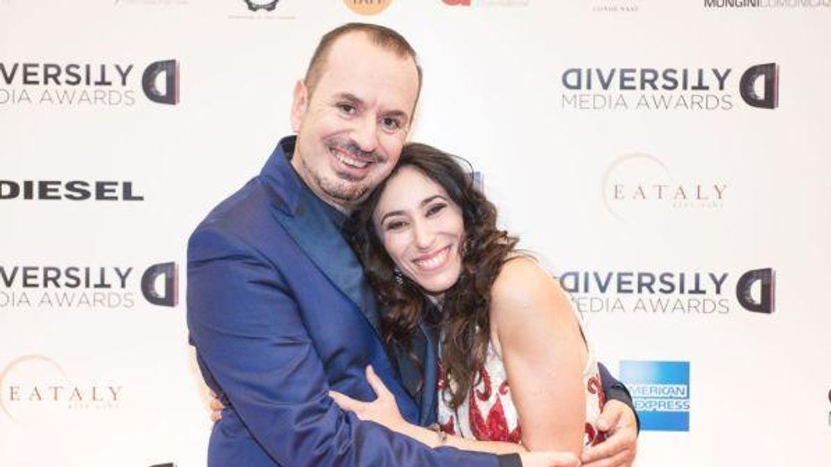 Fabio Canino, conduttore e direttore artistico, e Francesca Vecchioni, presidente di Diversity