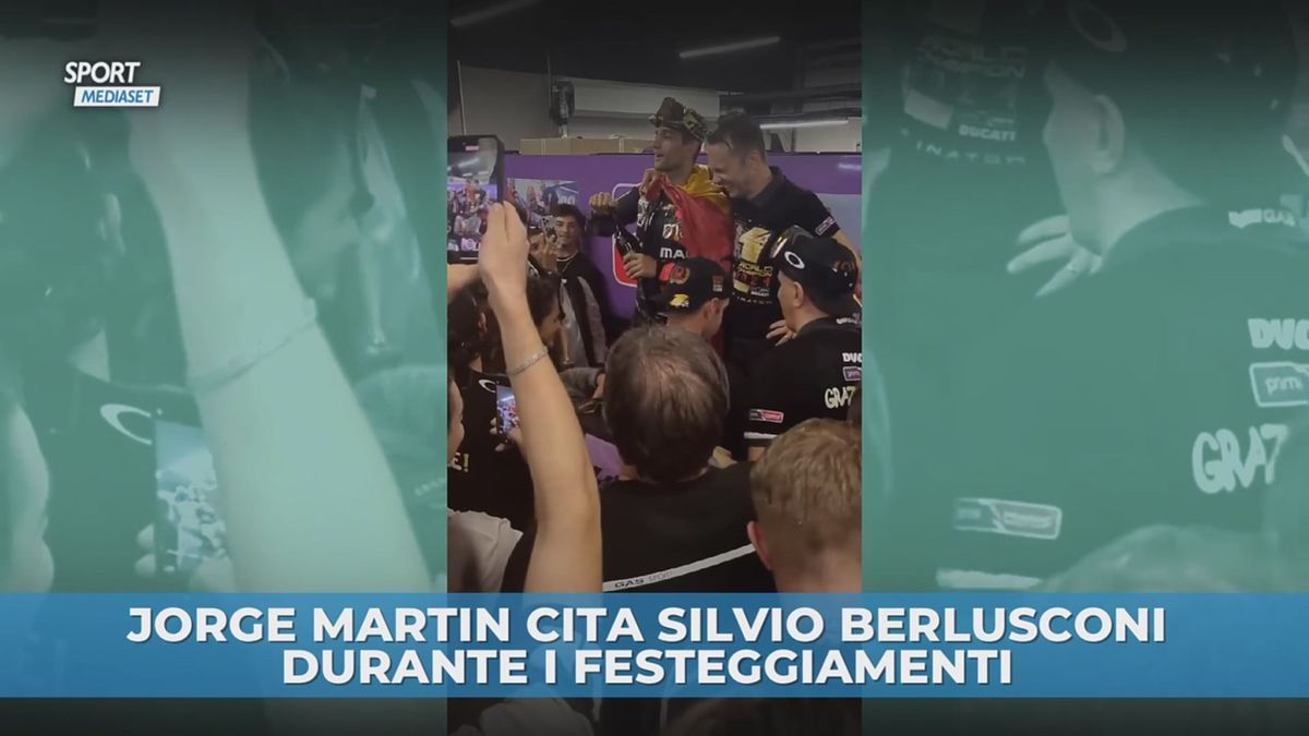 Jorge Martin cita Silvio Berlusconi durate i festeggiamenti