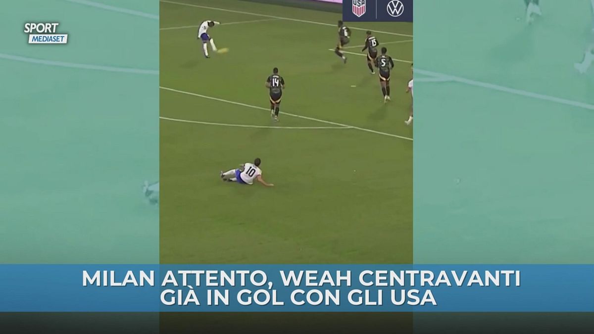 Attento Milan, Weah si allena da centravanti