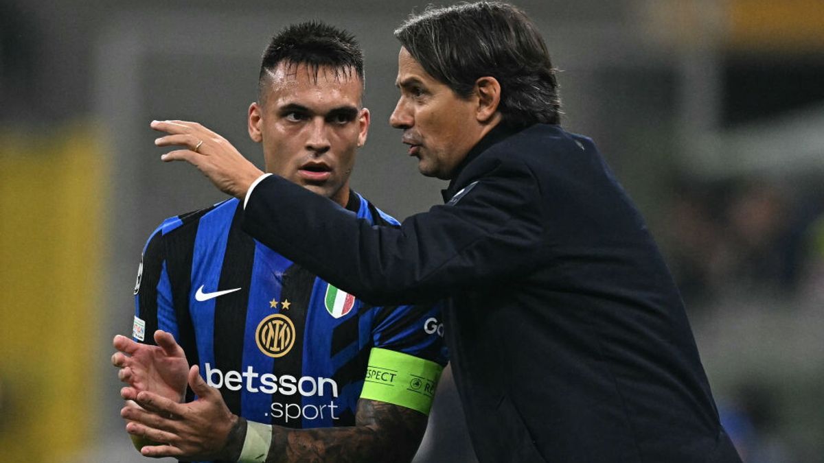 Lautaro Martinez e Simone Inzaghi