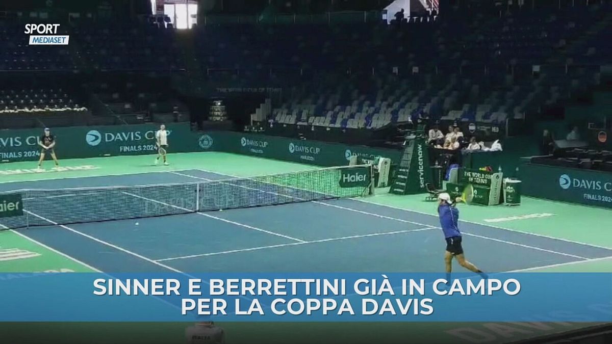 Sinner e Berrettini già in campo