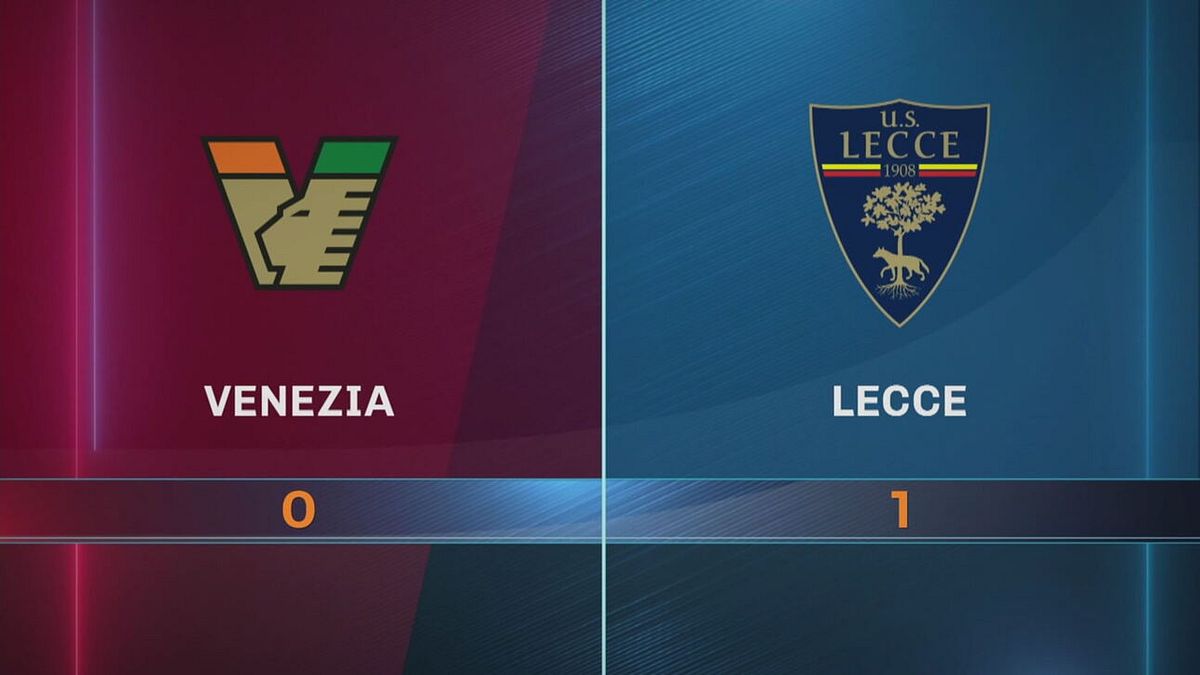 Venezia-Lecce 0-1: gli highlights