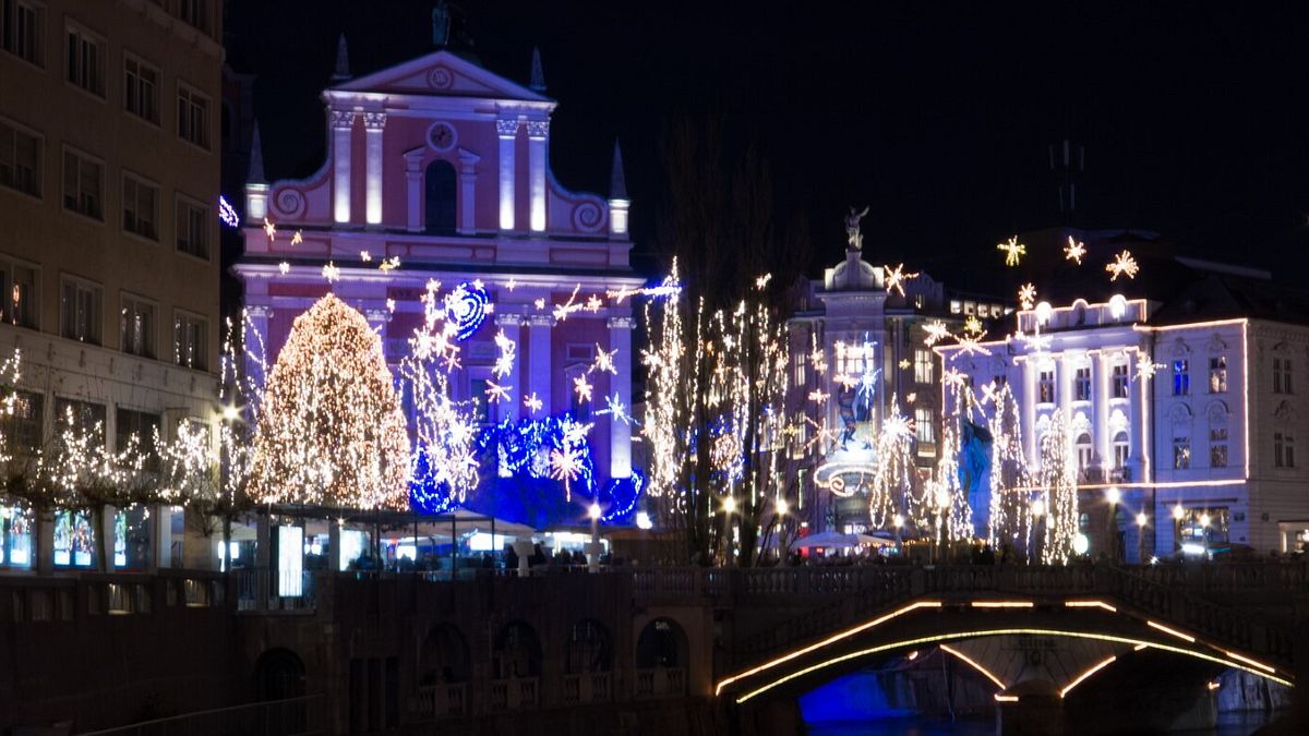 Ljubljana, Christmas Market Lights