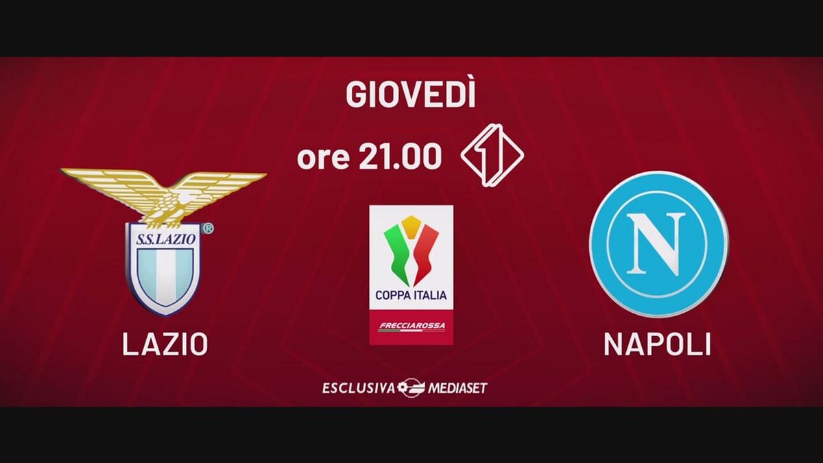 Lazio-Napoli: giovedì 5 dicembre alle 21.00