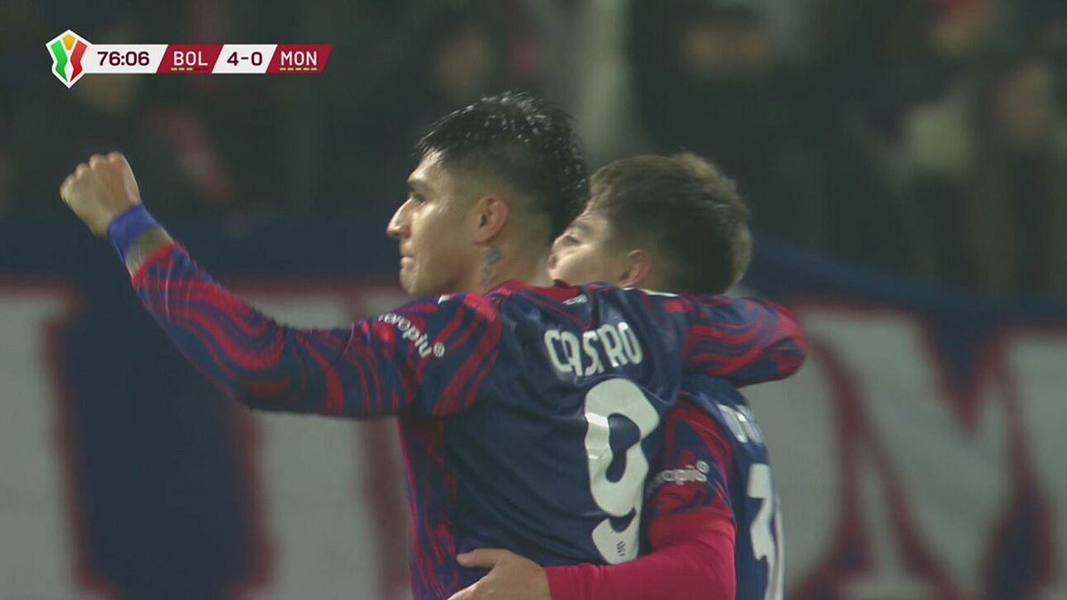 76' | Gol di Castro (Bologna-Monza 4-0)