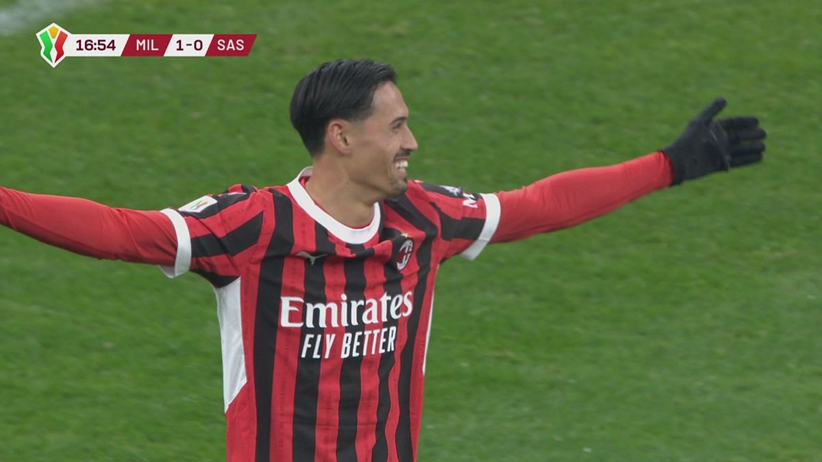 17' | Gol di Reijnders (Milan-Sassuolo 2-0)