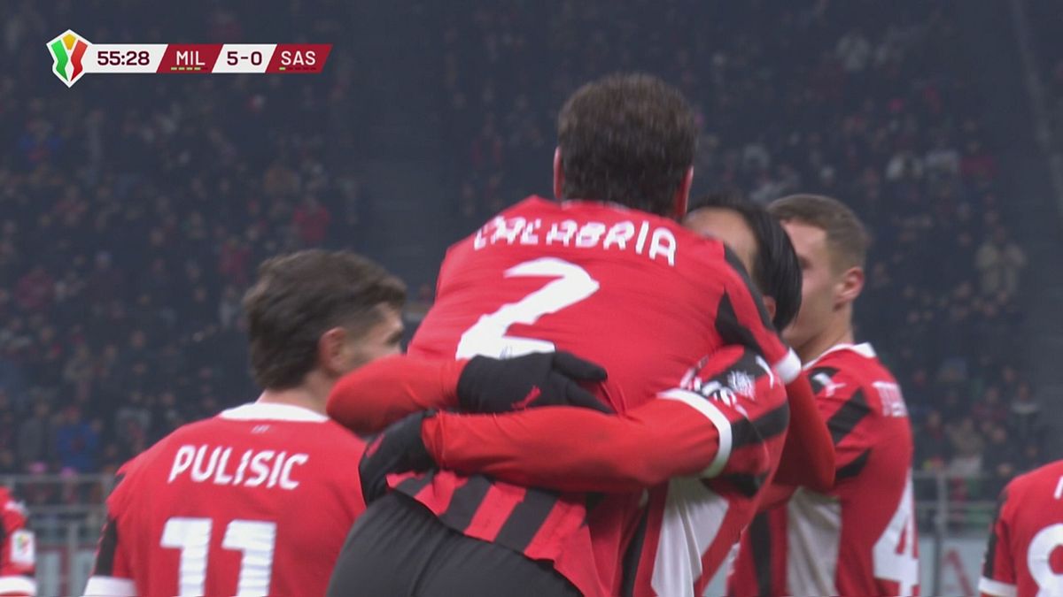 23' | Gol di Leao (Milan-Sassuolo 4-0)