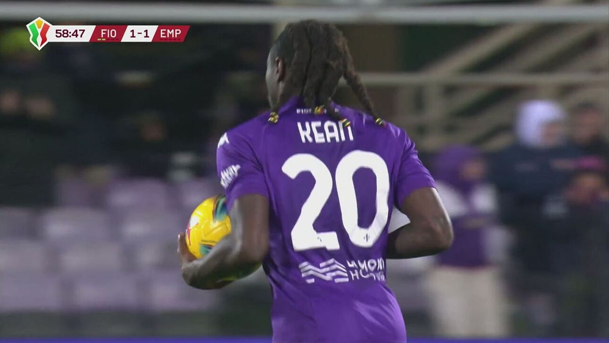 59' | Gol di Kean (Fiorentina-Empoli 1-1)