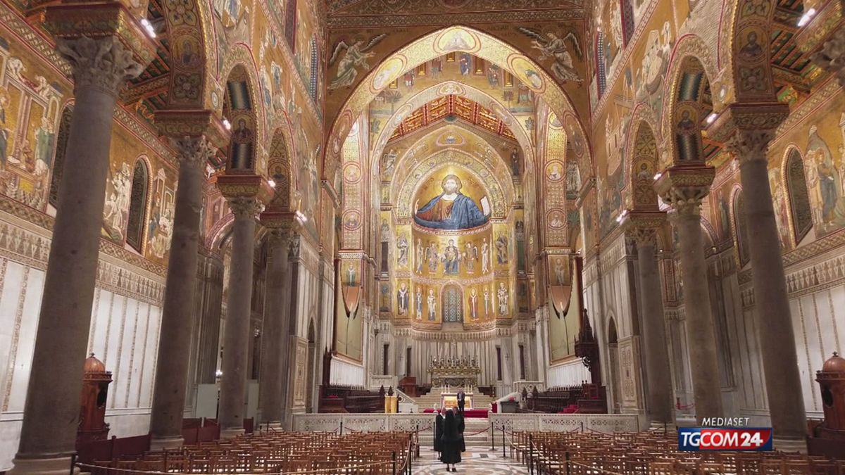 12.00 DUOMO MONREALE, IL MOSAICO TORNA A SPLENDERE SRV