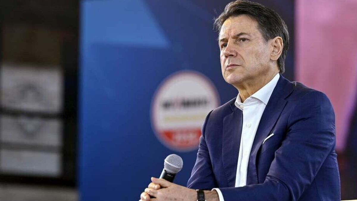 Il presidente del Movimento 5 Stelle, Giuseppe Conte, durante Nova 