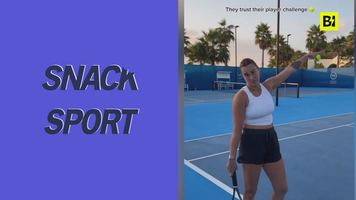 Tennis, il pericoloso (per gli altri) allenamento di Aryna Sabalenka