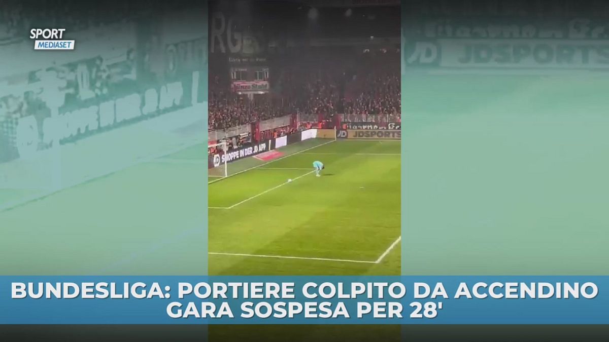 Bundesliga: portiere colpito da accendino. Gara sospesa per 28 minuti