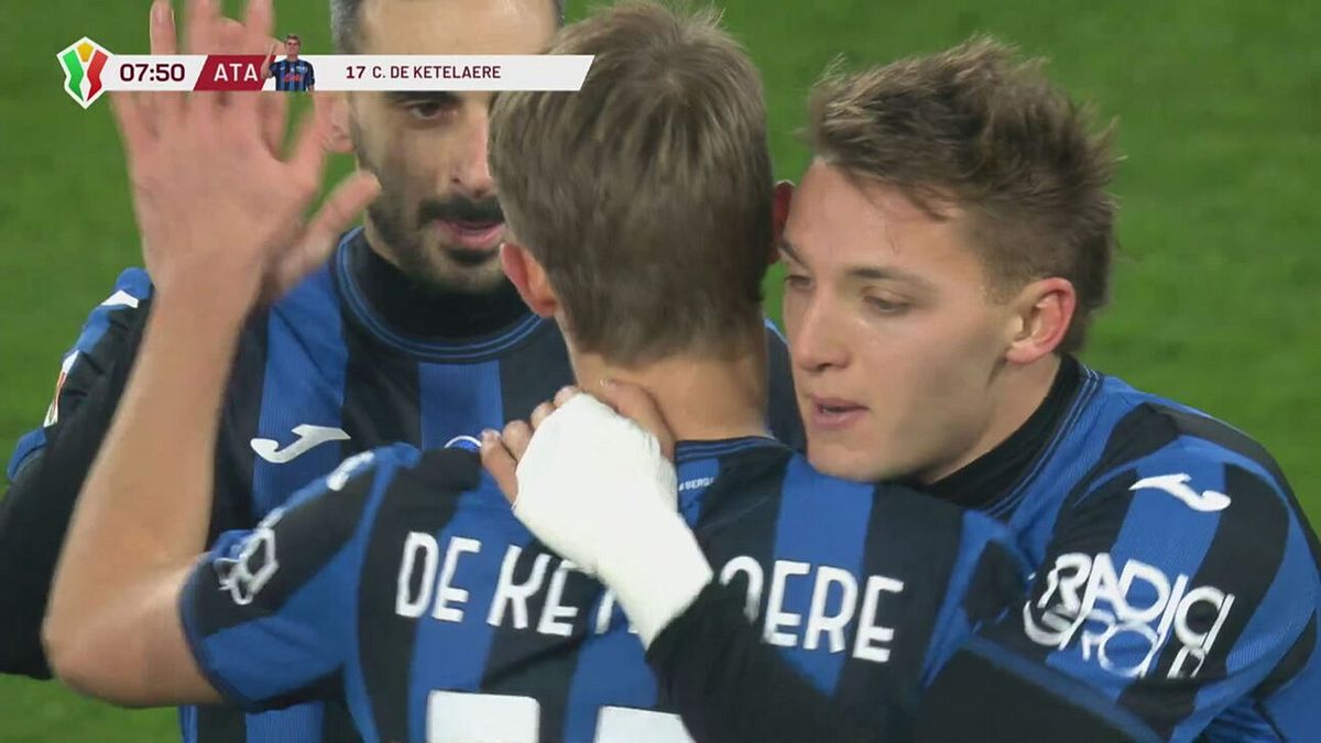 8' | Gol di De Ketelaere (Atalanta-Cesena 2-0)