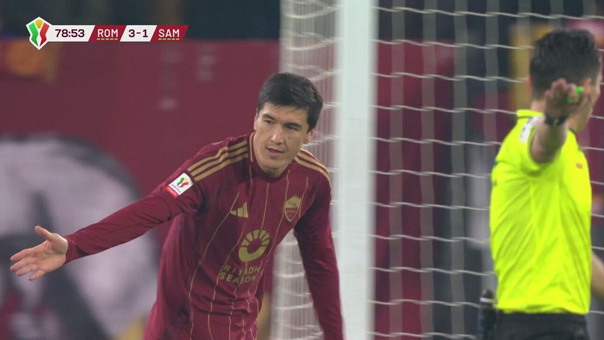 80' | Gol di Shomurodov (Roma-Sampdoria 4-1)