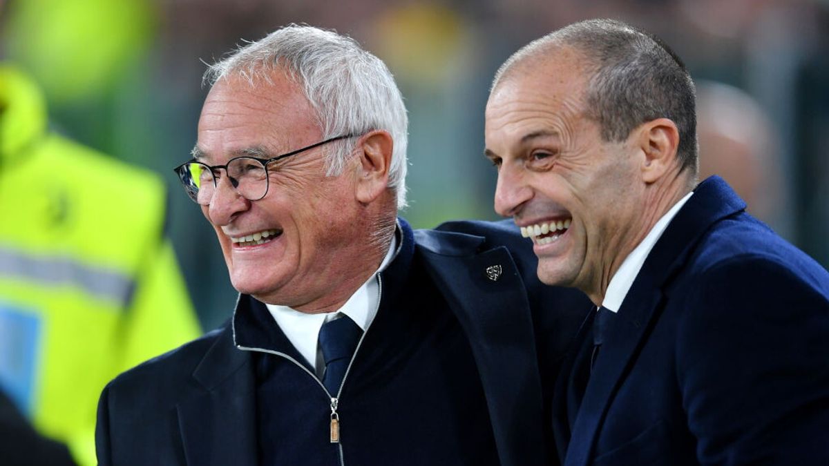 Claudio Ranieri e Massimiliano Allegri