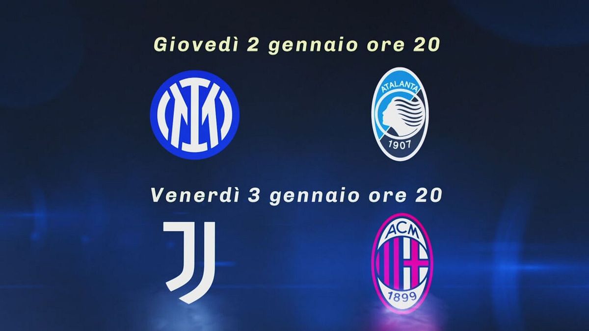 Il calendario della Supercoppa Italiana